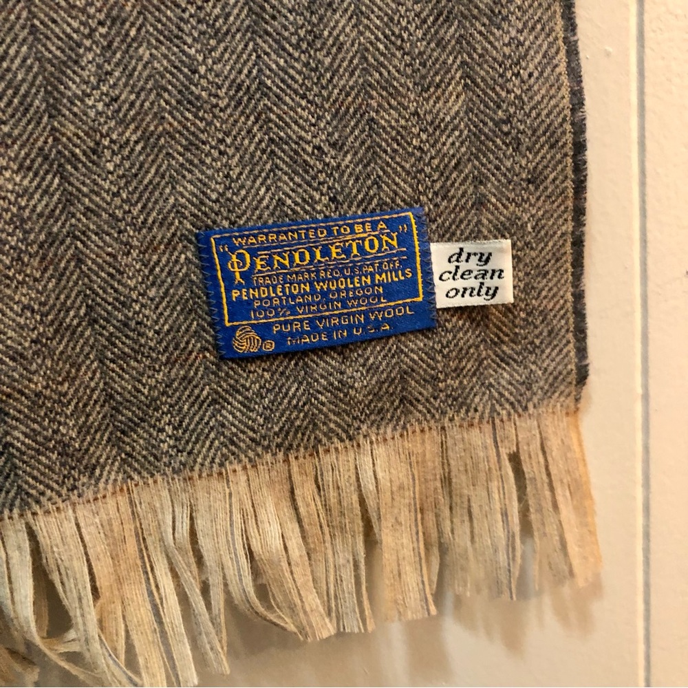 Pendleton wool scarf herringbone